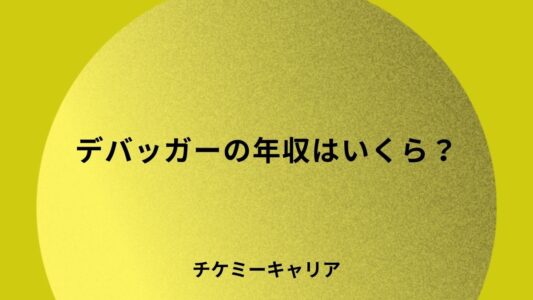 デバッガーの年収はいくら？