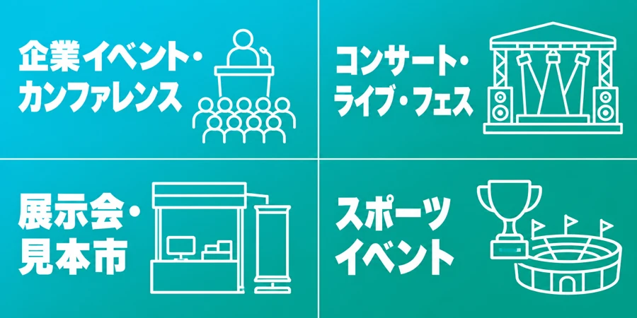 イベント種類別おすすめ転職エージェント