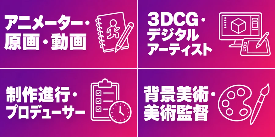 アニメ業界・職種別おすすめ転職エージェント